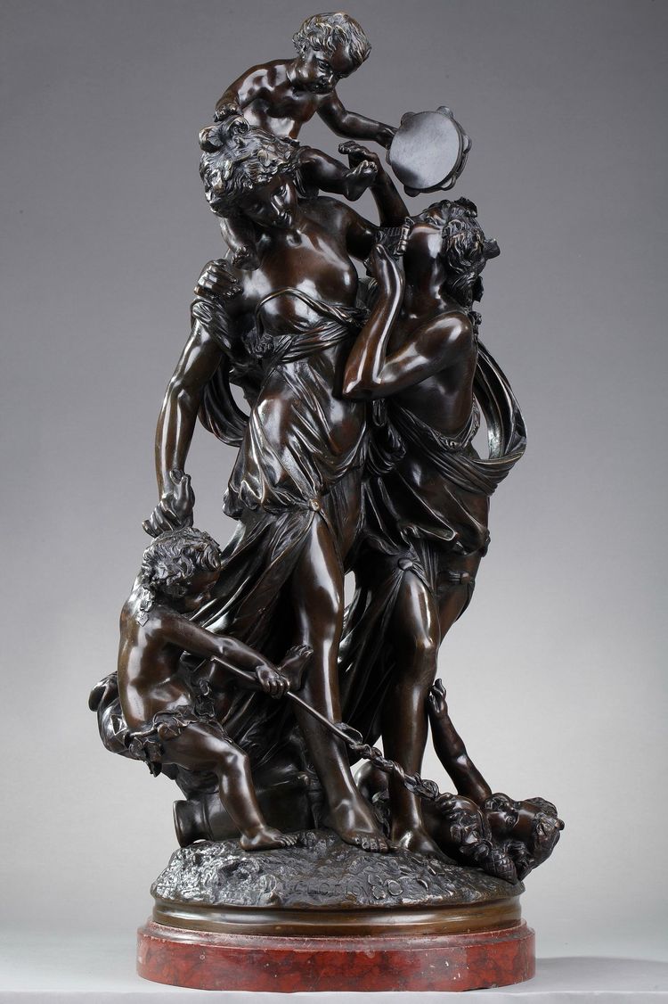 Scultura in bronzo, "Bacchantes et putti dansant" dopo Clodio
