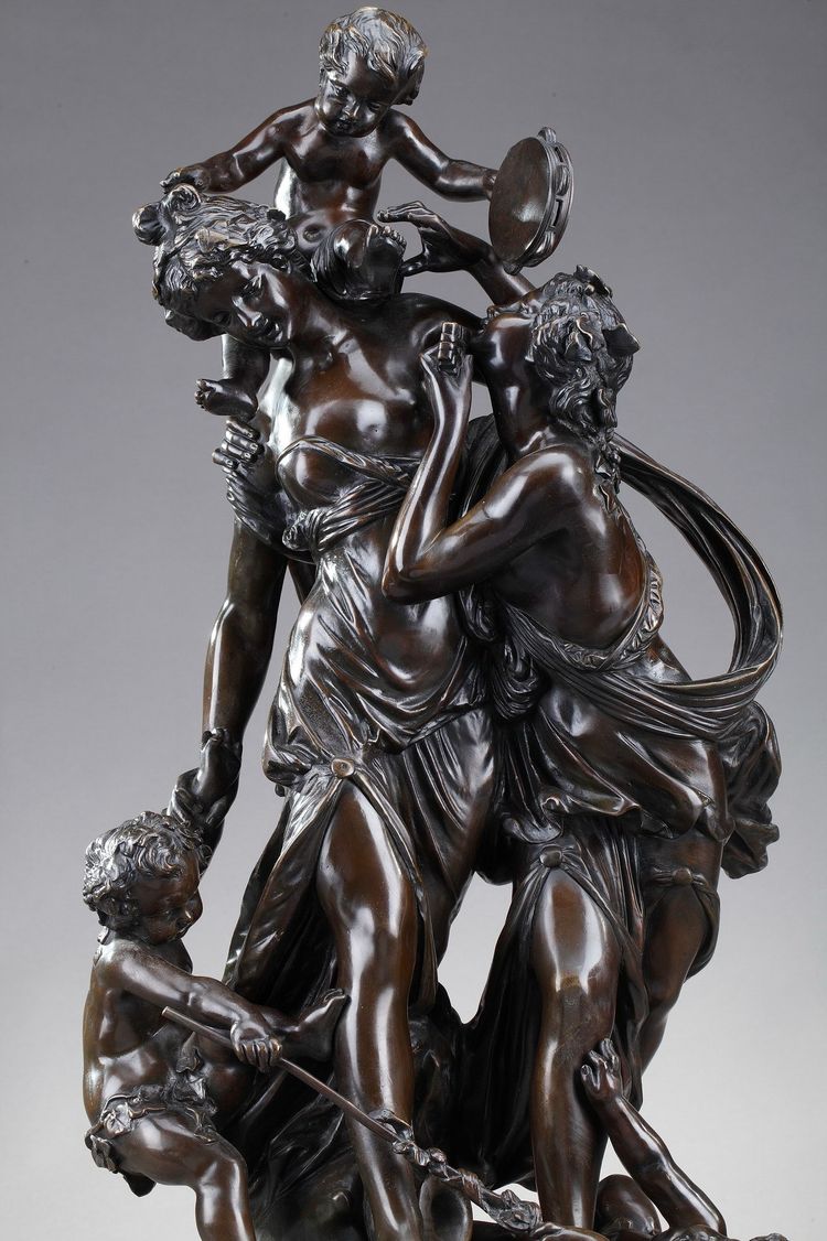 Scultura in bronzo, "Bacchantes et putti dansant" dopo Clodio