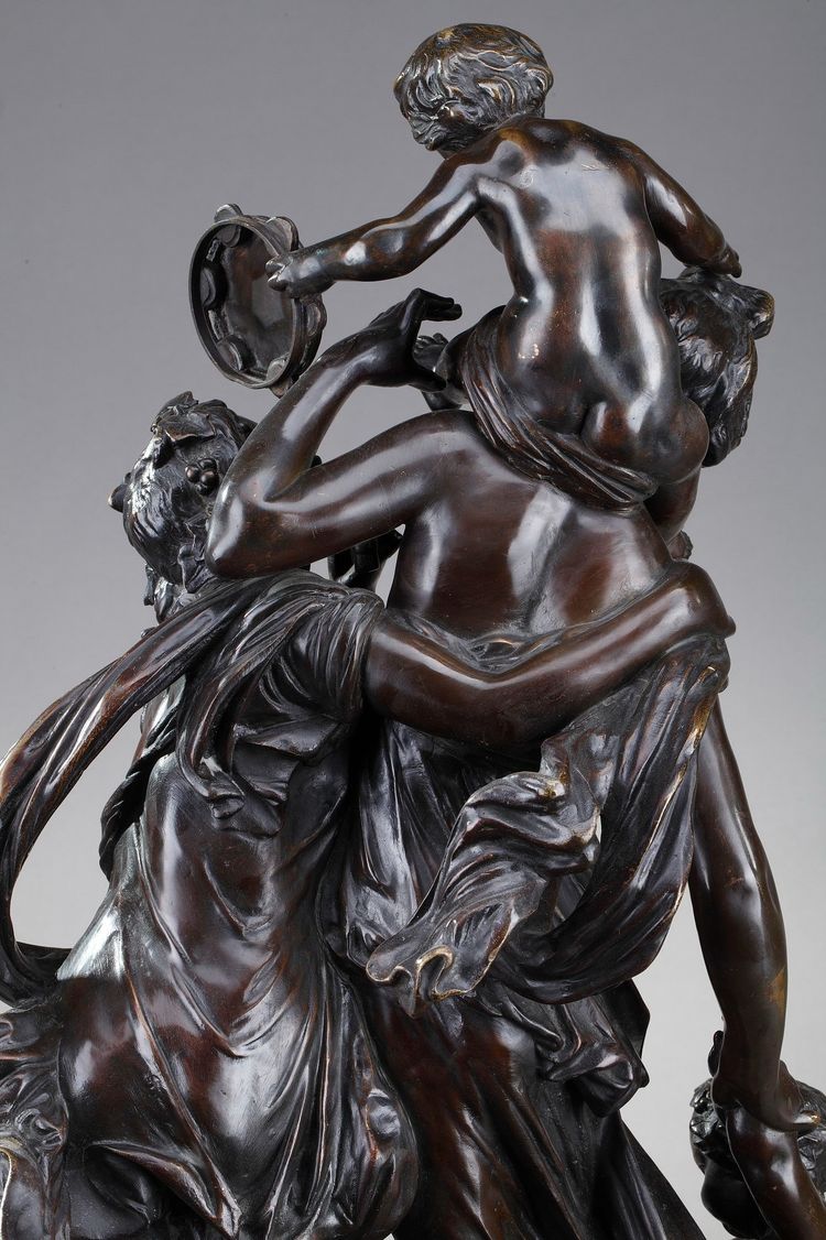 Scultura in bronzo, "Bacchantes et putti dansant" dopo Clodio