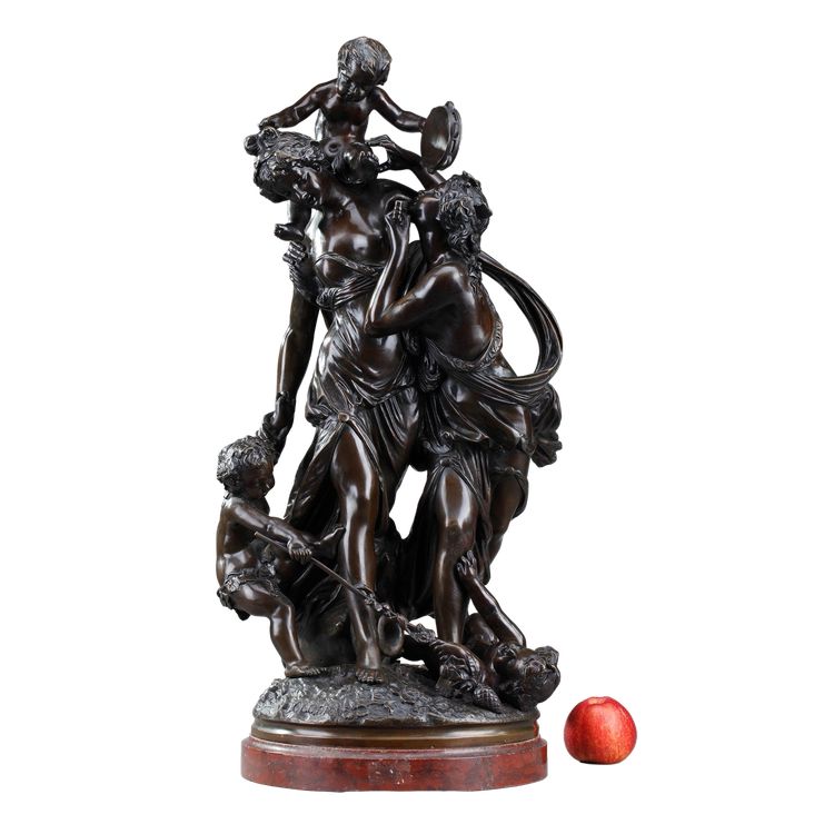 Scultura in bronzo, "Bacchantes et putti dansant" dopo Clodio
