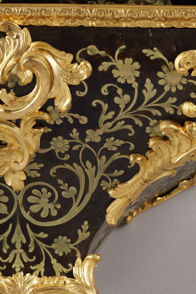 Cartella e console in intarsio BOULLE e bronzo dorato, periodo Luigi XV