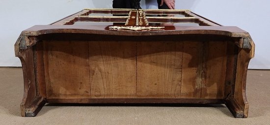 Small Precious Wood Display Case in the Louis XIV style, Napoleon III period - 1850