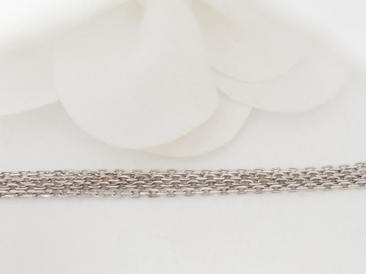 Collana Vintage Cross in oro bianco e diamanti