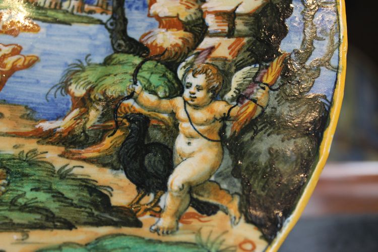 Cup with Zeus as satyr