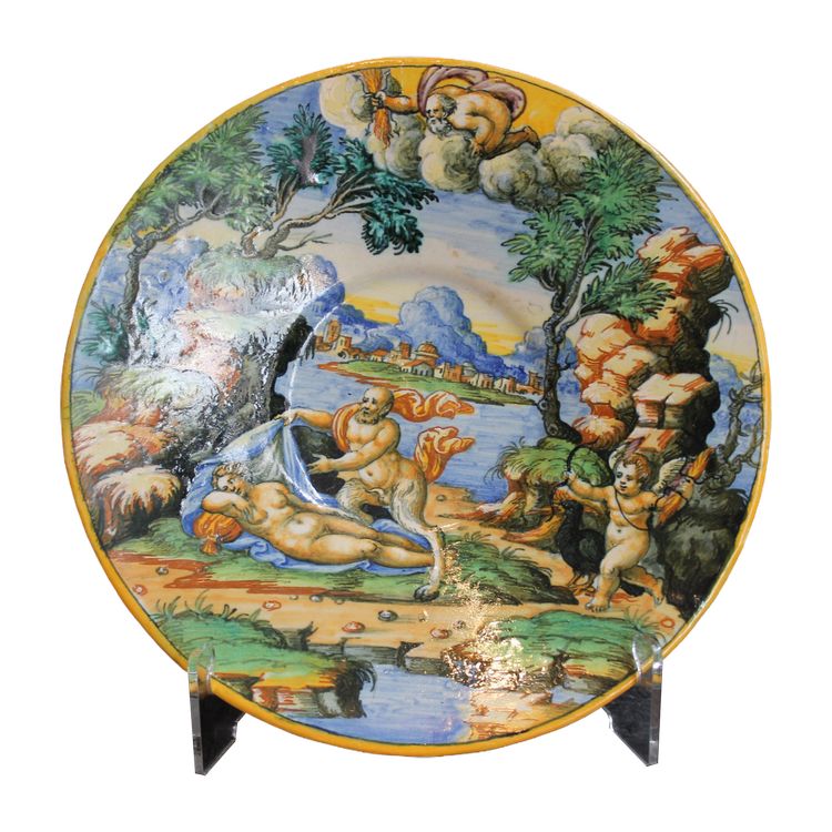 Cup with Zeus as satyr