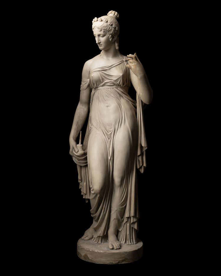 Gesso di una scultura in gesso del MET Museum, New York, XIX secolo