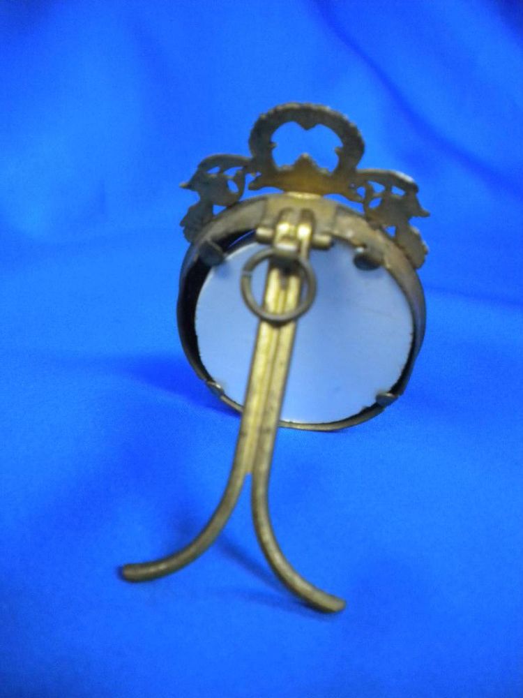 Porcelain Medallion Brass Mount