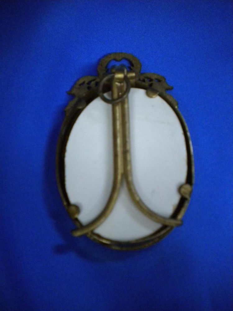 Porcelain Medallion Brass Mount