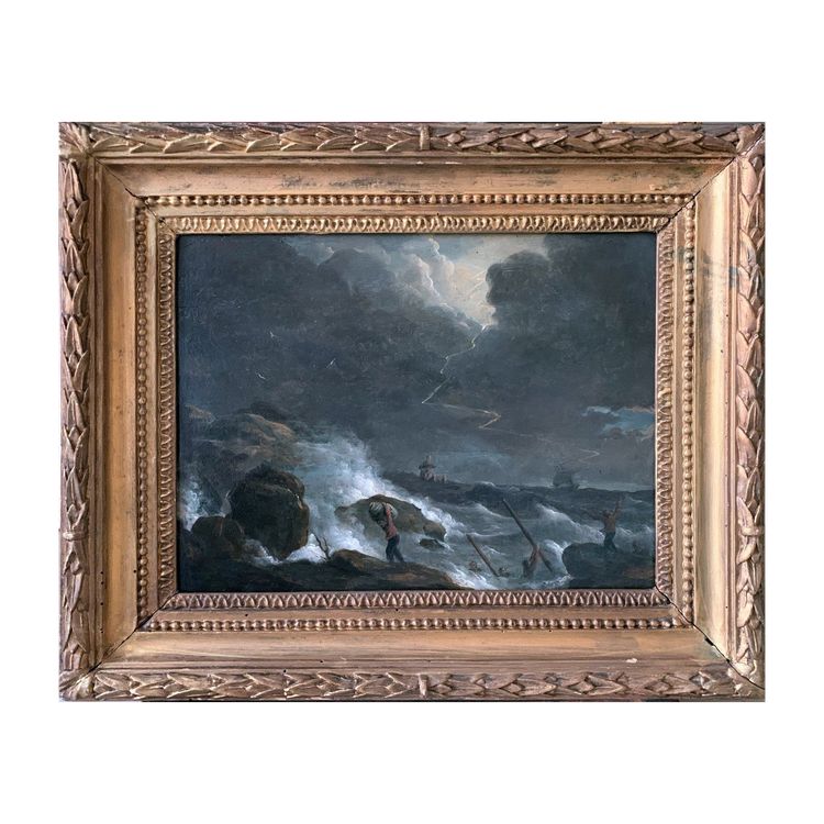 Stormy seascape, in the style of Joseph Vernet (1714-1789)