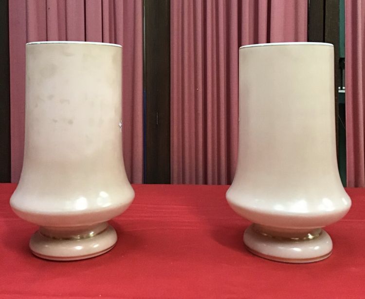 Pair Of Opaline Vases, 19th century
