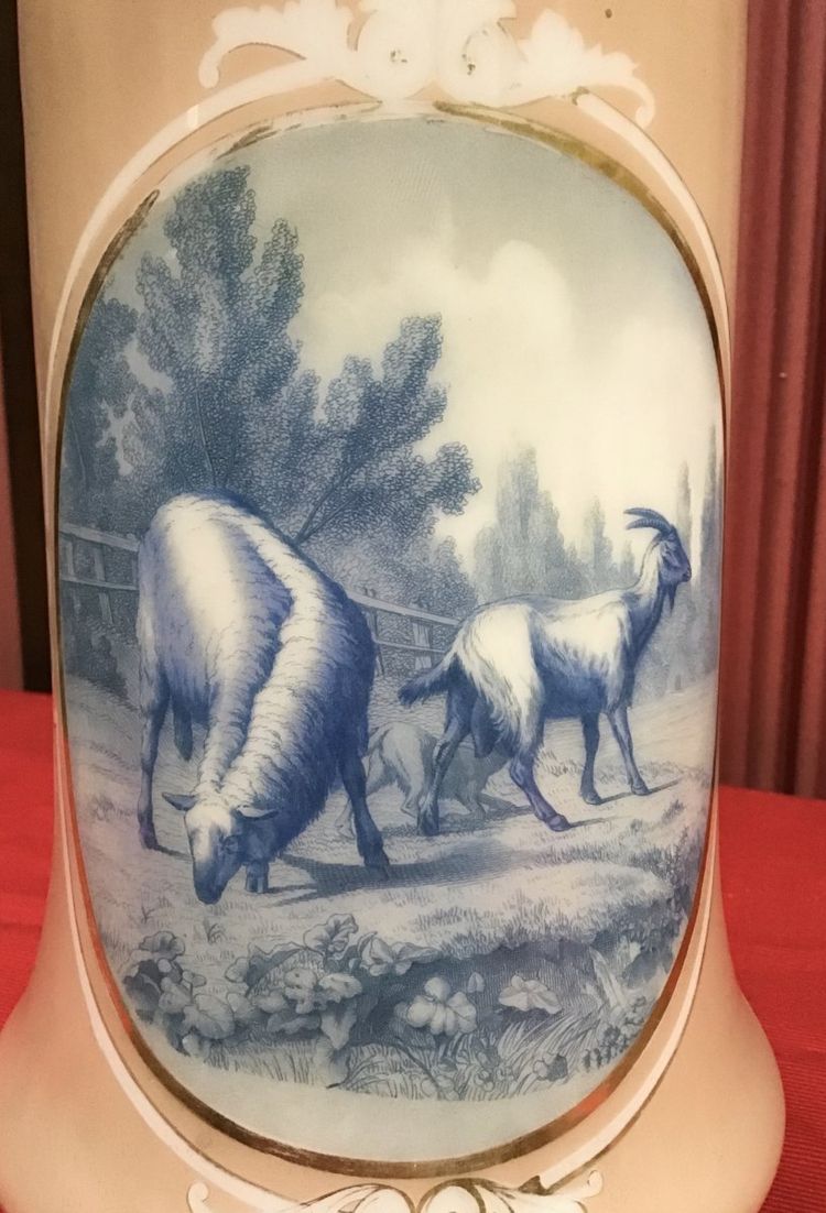 Pair Of Opaline Vases, 19th century