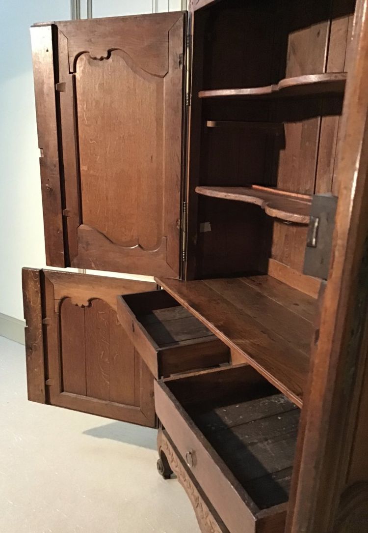 Normannisches Sideboard aus Eiche, 1. Hälfte 19.