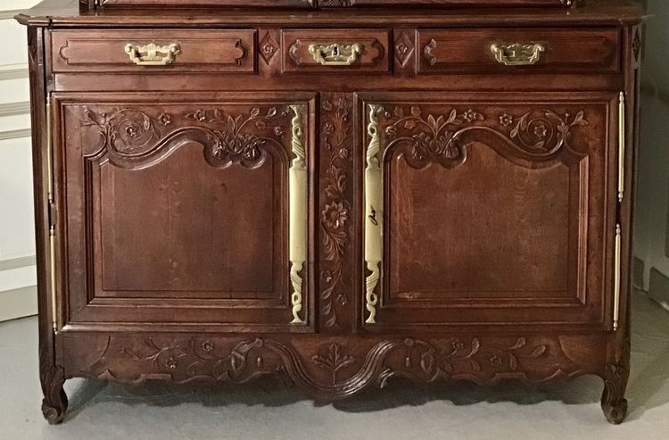 Buffet 2 Corps Normand En Chêne, Région De Villedieu, XIX secolo