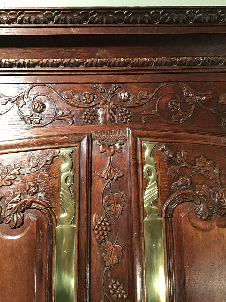 Buffet 2 Corps Normand En Chêne, Région De Villedieu, XIX secolo