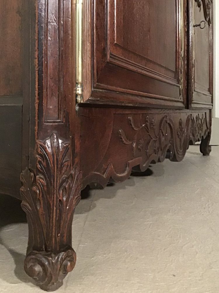 Buffet 2 Corps Normand En Chêne, Région De Villedieu, XIX secolo