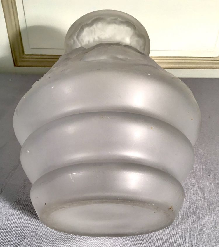 Large Art Deco Glass Vase