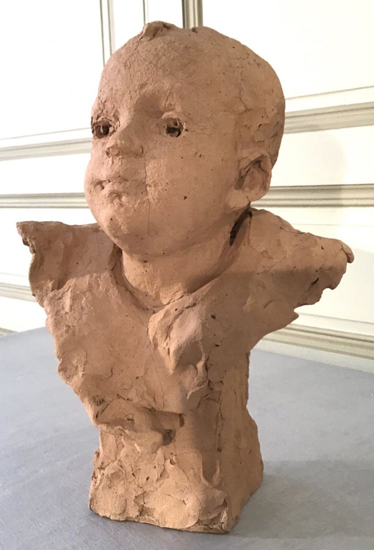 Busto di bottega in terracotta XX secolo