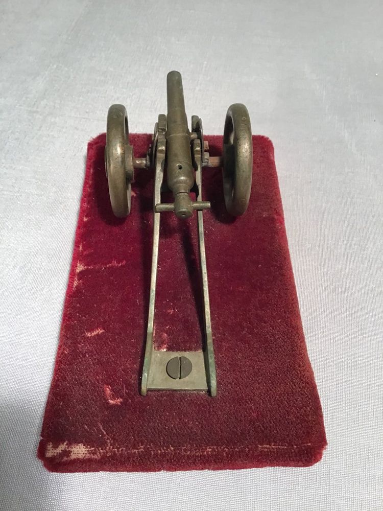 Canone in miniatura in bronzo del XIX secolo