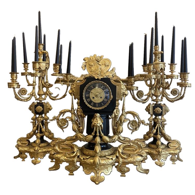 Napoleon III period gilt bronze fireplace surround
