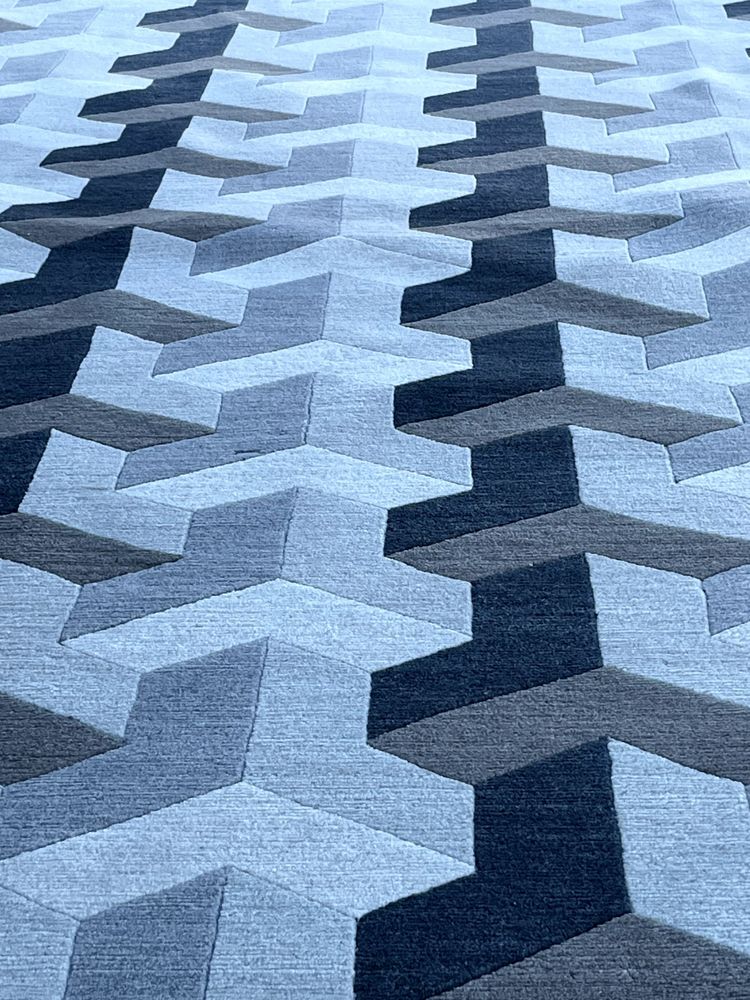 Verner Panton Tappeto in lana YPSILON tessuto a mano Produttore di tappeti Designers Carpet