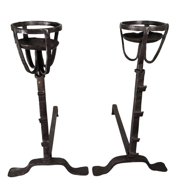Pair Of Landiers, Iron, Late 17th century