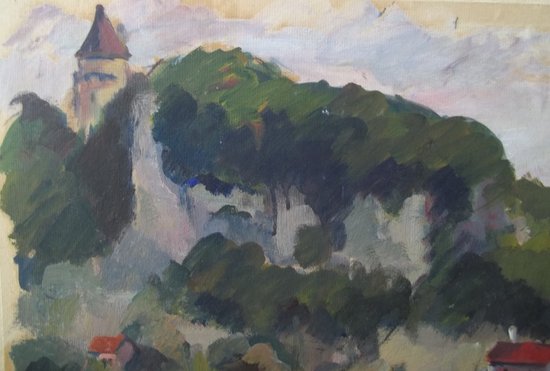 Maurice BOMPARD (1857-1936). Landscape of Aveyron.
