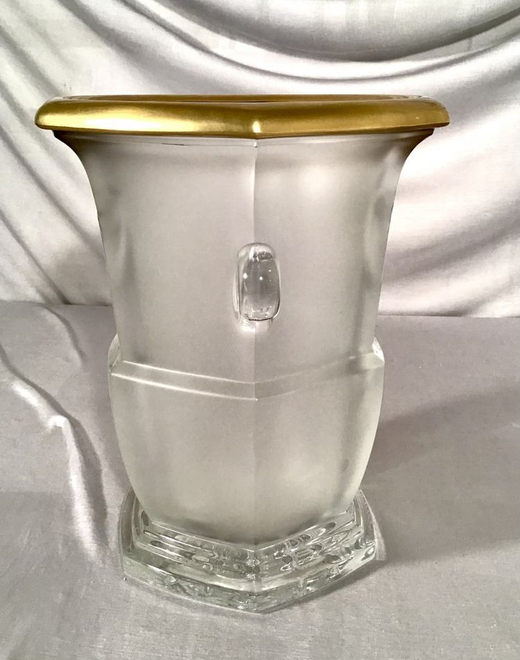 Cristal Champagne Bucket " artisan De Lorraine " 20th century