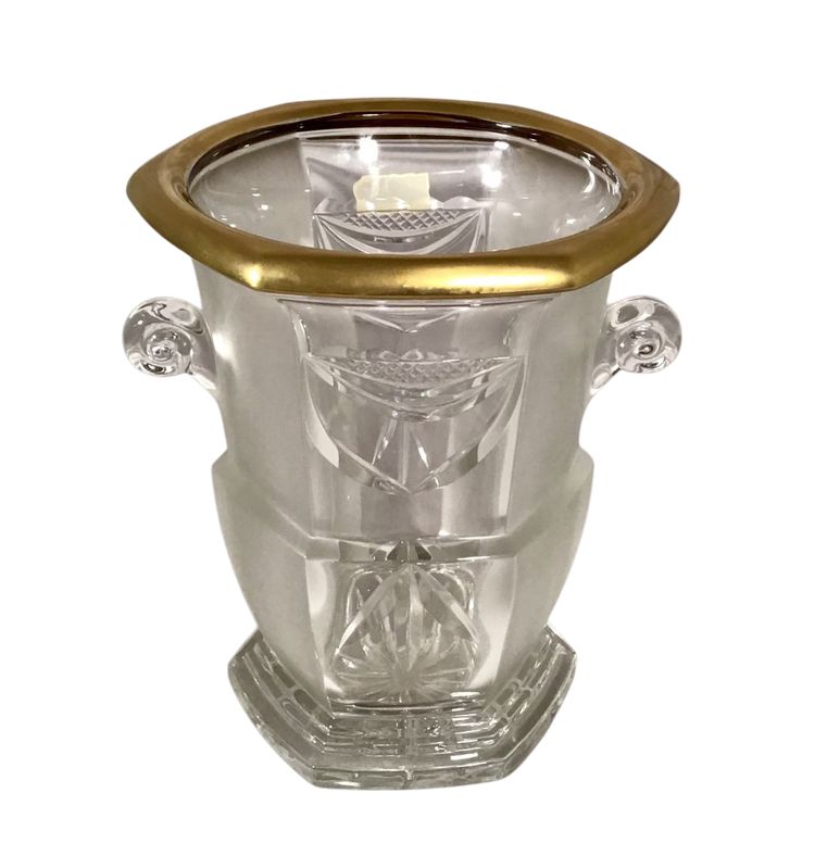 Cristal Champagne Bucket " artisan De Lorraine " 20th century