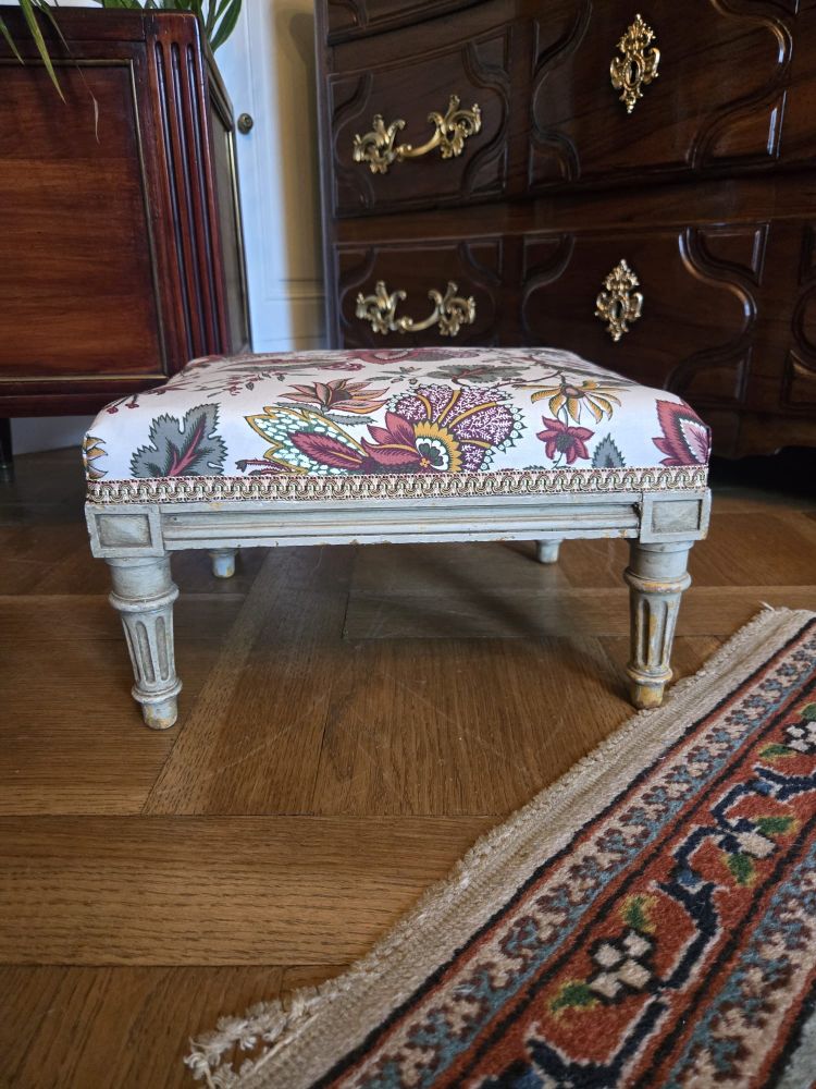 Louis XVI style small stool - Late 19th century