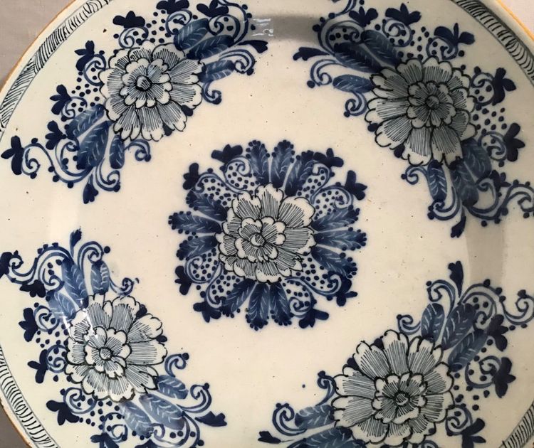 Large Delft Earthenware Dish, 18th Century