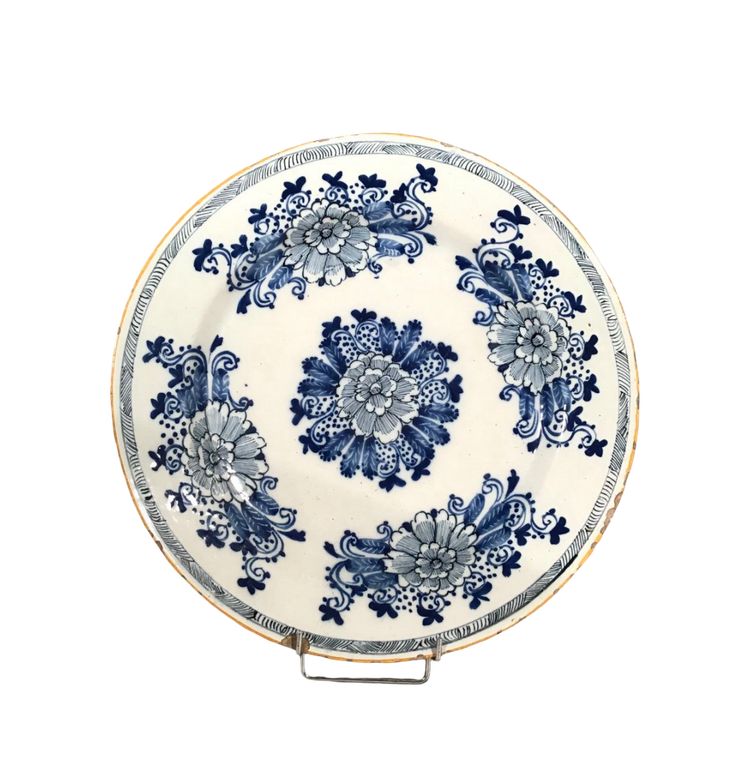 Large Delft Earthenware Dish, 18th Century