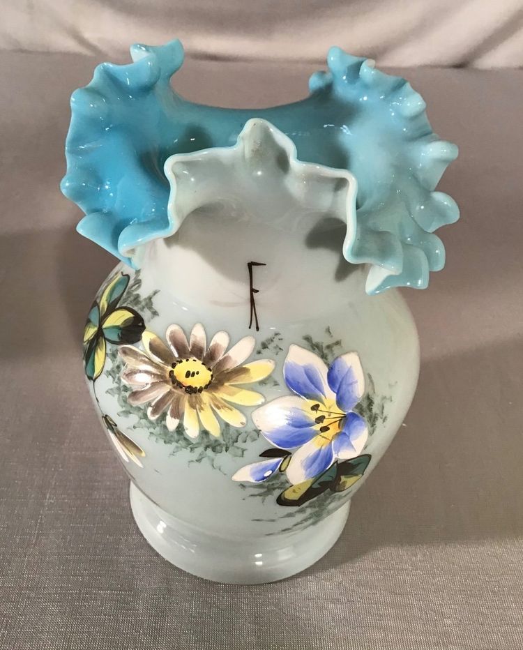 Pair Of Opaline Vases, 19th century
