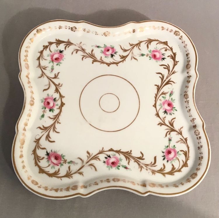 Solitär aus Pariser Porzellan, Louis-Philippe-Epoche