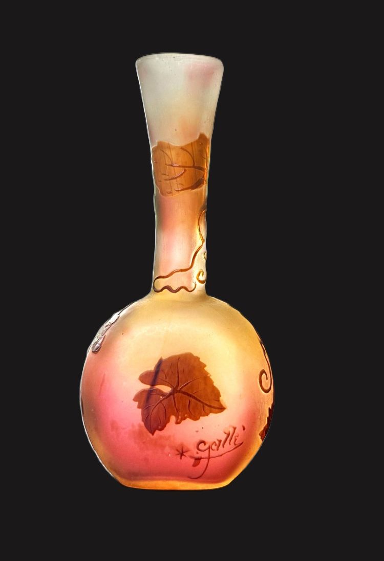 SEHR HÜBSCHE KLEINE SOLIFLOR-VASE ZEICHEN GALLE A L'ETOILE