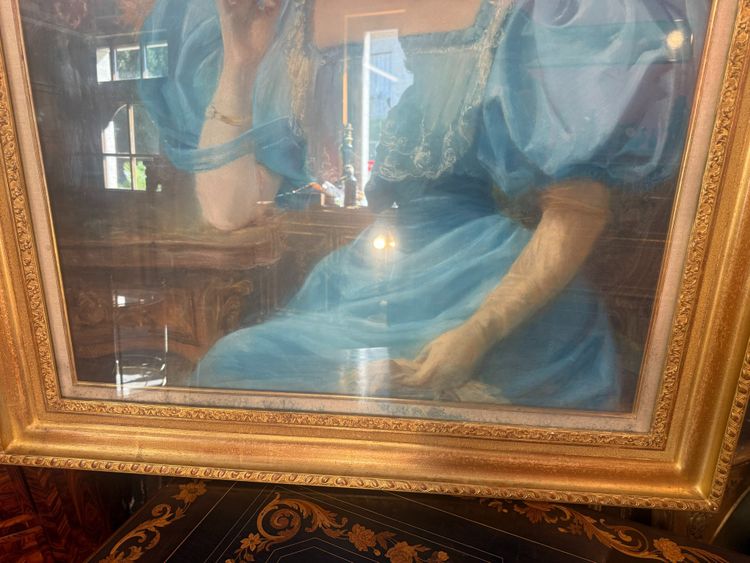 PASTEL DU 19ème représentant une jeune dame