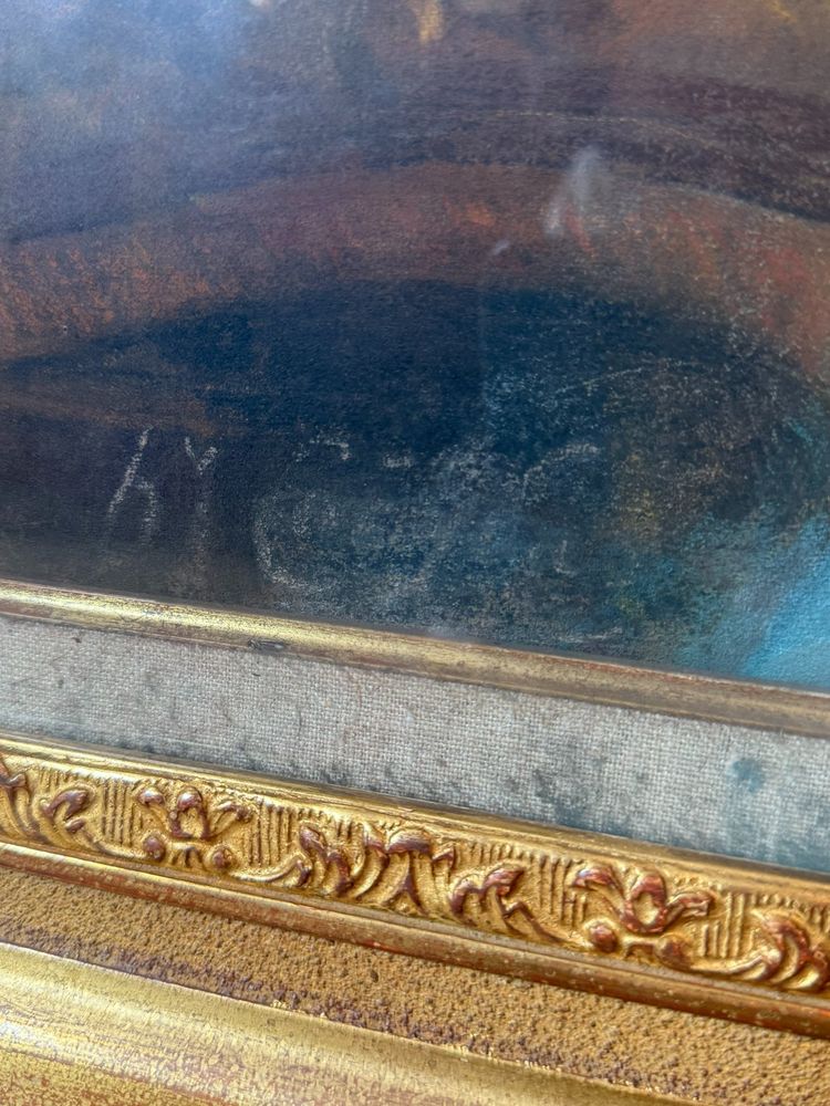 PASTEL DU 19ème représentant une jeune dame