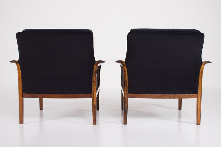 Paire de Fauteuils Danois en Palissandre