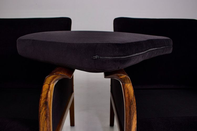 Paire de Fauteuils Danois en Palissandre