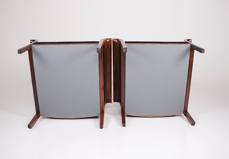 Paire de Fauteuils Danois en Palissandre