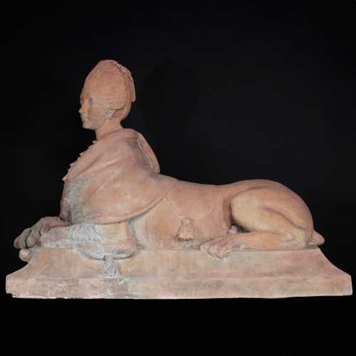 Sfinge in terracotta, XVIII secolo