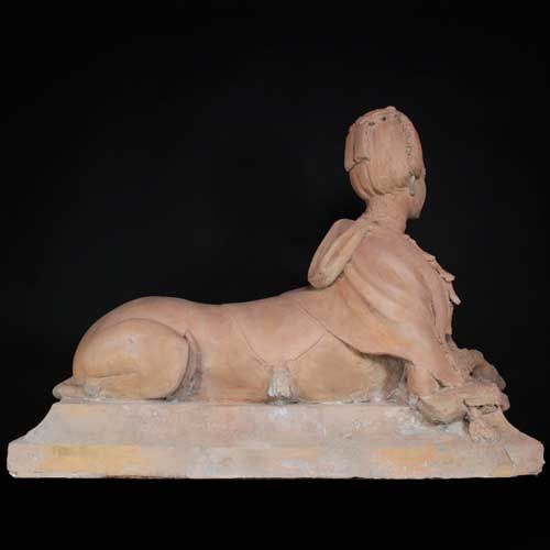 Sfinge in terracotta, XVIII secolo