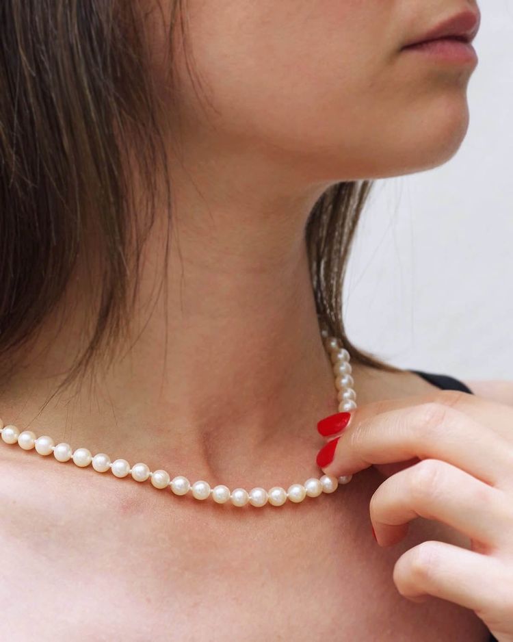 Collana di perle coltivate JKA con chiusura in oro 18 carati, collana Germania