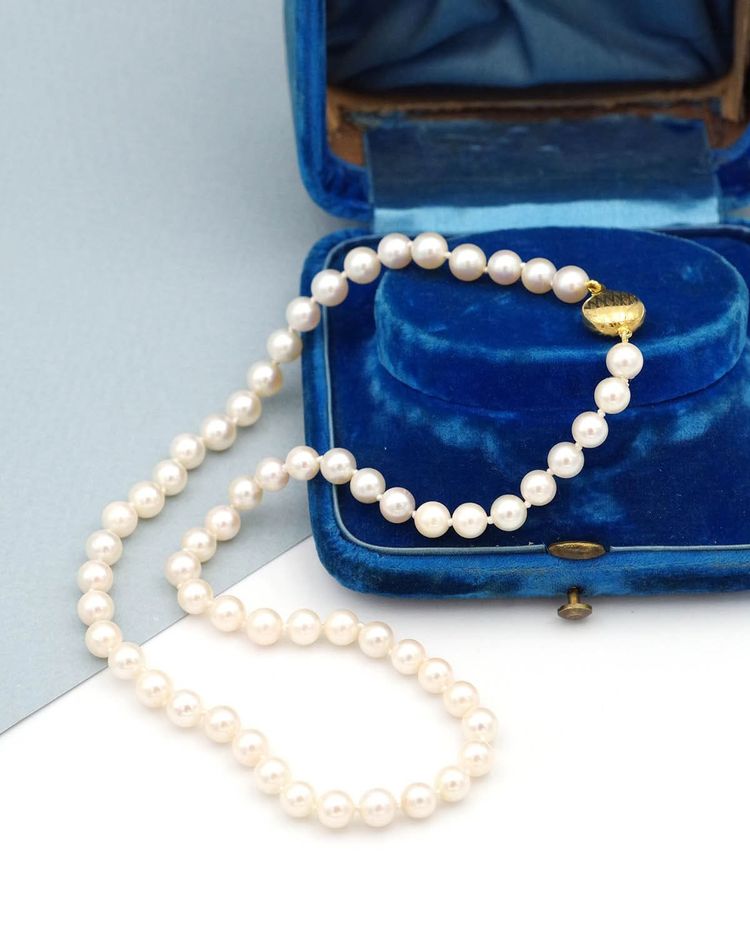Collana di perle coltivate JKA con chiusura in oro 18 carati, collana Germania
