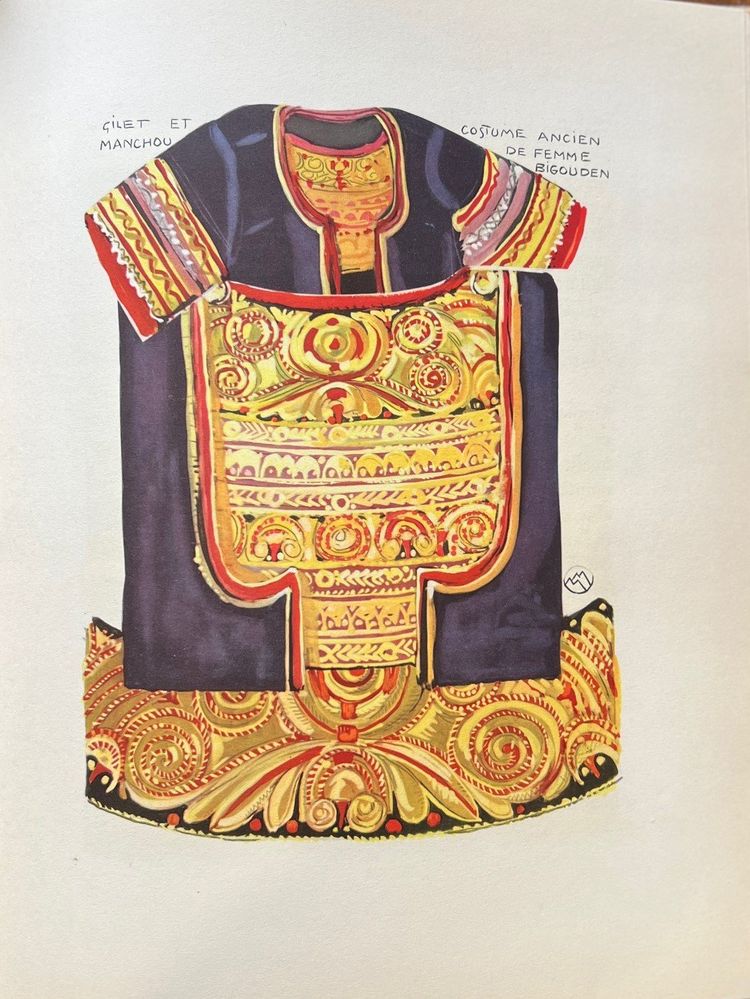 Mathurin Méheut, Embroidery in Brittany, De La Varende