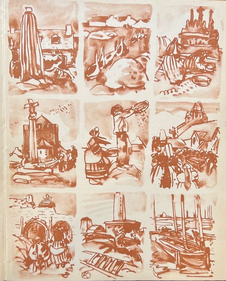 Mathurin Méheut, Embroidery in Brittany, De La Varende