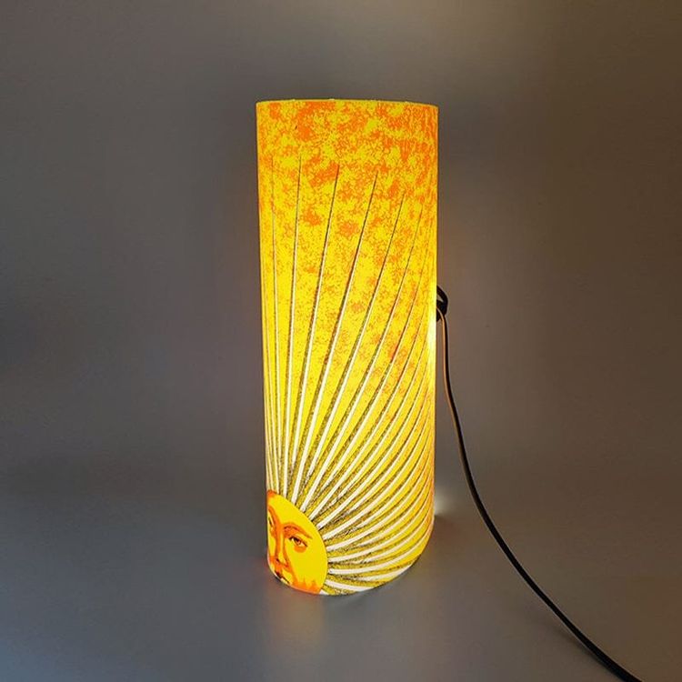 1990s Gorgeous "Sun" Table Lamp by Piero Fornasetti for Antonangeli