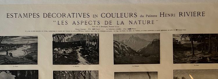 Henri Rivière, Aspects of Nature, 1913