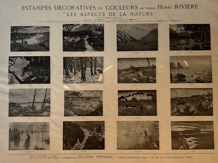 Henri Rivière, Aspects of Nature, 1913
