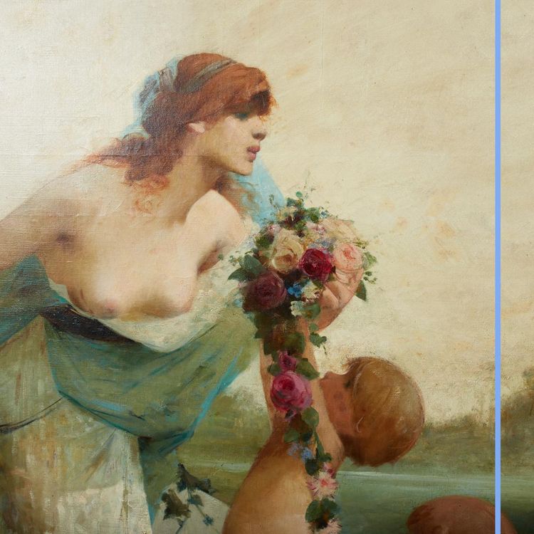 Georges Picard (1857-1946), Öl auf Leinwand, Frühling, 20. Jahrhundert