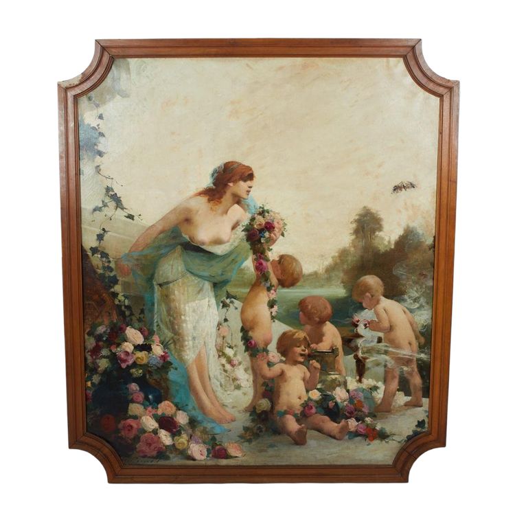 Georges Picard (1857-1946), Öl auf Leinwand, Frühling, 20. Jahrhundert